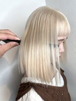 アースコアフュールボーテ 川越店(EARTH coiffure beaute) ダブルカラー　ホワイトブロンド