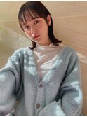 ロブ・切りっぱなしボブ・イルミナカラー・銀座日比谷有楽町30代