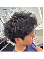 ルースト 西院店(ROOST)&nbsp;スパイキーショート メンズショート ハイトーンカラー