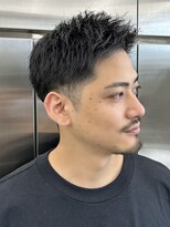 レタッチバイフィフス(RETOUCH by fifth)&nbsp;センターパートカルマパーマビジネス韓国ヘアシャドウパーマ