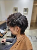 メンズショート×ツイストパーマ