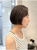 ミニボブ/ショートボブ/ボブ/縮毛矯正