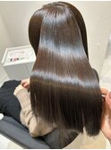 明るめベージュカラーと髪質改善トリートメント
