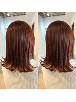 シー.(SHE.)&nbsp;オレンジベージュ×外ハネボブ