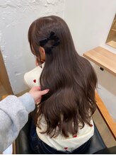 サク 田町芝浦(Sac.) Ayane ベージュカラー　ラベンダーベージュ　透け感カラー