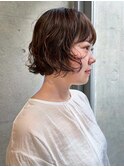 ＜sayaca＞顔まわりレイヤーパーマ　ボブパーマ　ニュアンス