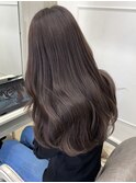 【ラベンダーグレージュ】レイヤーカットブリーチなしベージュ
