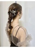 結婚式およばれヘア
