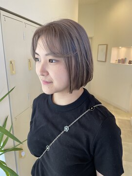 サラ ビューティー サイト 古賀店(SARA Beauty Sight) 【ホワイトミルクティー】20代30代/ハイトーンボブ/ブロンド