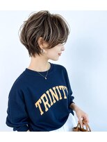 ウィールール 札幌店(WE RULE) 大人可愛い丸みショート×透け感カラー