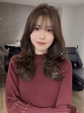 エトワ 中央店(etoi) 大分ミディアムボブレイヤー軽め韓国レイヤーくびれスタイル