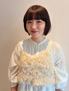 フーコー 下関店(fuhcoh) 丸みボブ×ぱっつんバング
