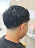 ショートヘア×テーパーフェード（七宝）
