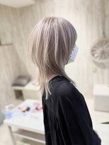 ヘアスペース エアリス(Hair space Earth)&nbsp;ウルフレイヤー×ミルクグレージュカラー