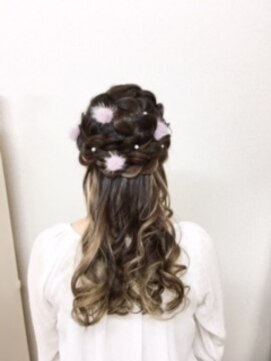 ヘアセット専門店 ナゴミ 渋谷店(nagomi) 編み込みハーフアップ