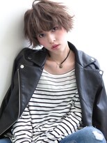 パティオンツー(PATIONN2)&nbsp;クラシカルモード外ハネ前下がりボブショートミルクティーカラー