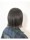 切りっぱなしボブ×グラデーションカラー