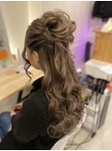 ハーフアップ