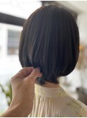 《Jill ankh姫路駅前》オリーブグレージュ　暗めで透明感♪ ボブ