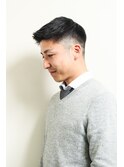 七三オールバックかき上げヘアコンマヘア１９５
