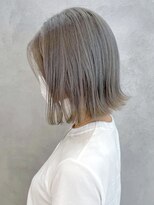 アイティーバイアルバム 藤沢店(IT by ALBUM) 外ハネミルクティー_カーキグレージュフェザーバング_ba344761