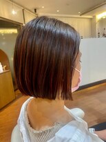 ブラフ(B.R.AP.h)&nbsp;２way前下がり　オレンジベージュ