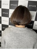 ベーシックボブ&ハイライト×アースカラー×ヘルシースタイル