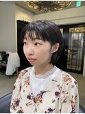 タイト&耳掛けフラットショート