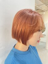 アイ 代々木公園(aye)&nbsp;マンダリンオレンジ×ショートボブ