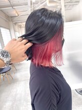 ヘアデザイン ゴドバン(Hair Design Gdobant)&nbsp;#インナーカラー#イヤリングカラー#レディース#ボブ