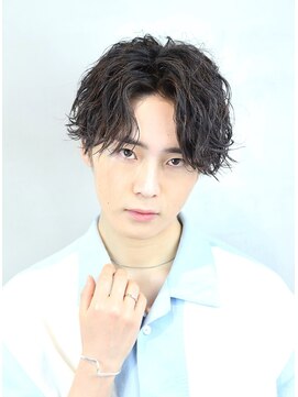 ザサードヘアー 千葉(THE 3rd HAIR) センターパート　波巻き