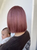 サロンドミルク 新百合ヶ丘店(salon de MiLK)&nbsp;＊ピンクカラーインナーダブルカラーショートボブ新百合ヶ丘