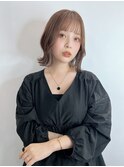 レイヤーボブ×ブリーチなしダブルカラー☆