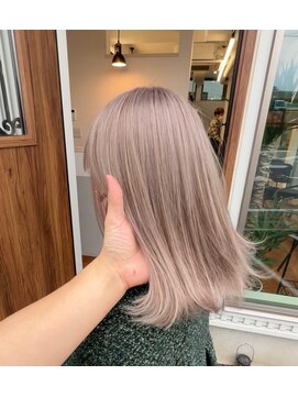 スキル 水戸(SKILL) ミルクティベージュ 髪質改善☆ハイトーンカラー