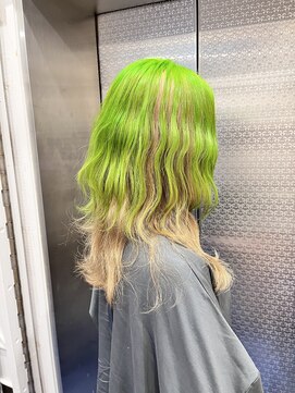 ファイブバイジエクト 堀江(FIVE by The Ect) グリーン×ミルクティー