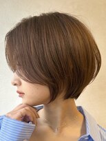 ロンドブルーム 天神大名店(Lond Bloom)&nbsp;大人ショートボブ丸みショートカットマッシュショート前髪なし