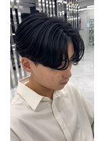 メンズヘアセンス 渋谷(MEN'S HAIR SENSE)&nbsp;アッシュブラック/ウルフ/マッシュパーマ/ハイライト/渋谷