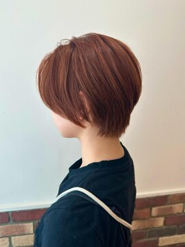 ネオリーブシェリエ 浅草店(Neolive cherie) オレンジカラー　ショート　暖色カラー