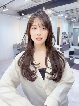 ファンナギンザ(FaNNa ginza) シースルーバング/ブリーチなしカラー/小顔レイヤー/前髪/韓国