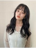 ニュアンスパーマ/前髪カット/サラ艶ロング[池袋駅]