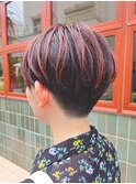 【SHARON原宿】ブリーチデザインカラー×刈り上げマッシュ