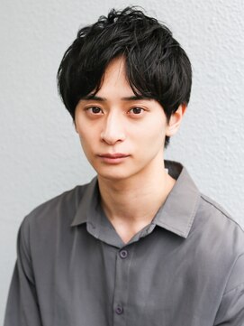 アフロート ディル(AFLOAT D'L) スーツ短髪ツーブロック束感モテる黒髪シークレットパーマ流行