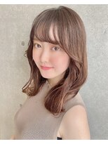 アッシュ 二子玉川店(Ash)&nbsp;くびれヘア/シースルー/デザインカラー/二子玉川