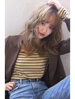 ザ キャンバス ミヤザキツネヒサ(THE CANVAS 宮崎恒久)&nbsp;【CANVAS】ダブルカラー＿ブリーチ＿ミルクティーベージュ