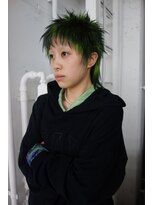 レコ 渋谷(LECO)&nbsp;ネオングリーンデザインカラーハイトーンハイレイヤー