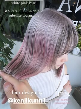 イエナ 渋谷(IENA) デザインカラーケアブリーチダブルカラーピンクベージュカラー