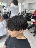 メンズマッシュ×波巻きパーマ