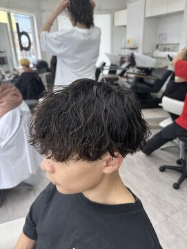 ルートバイドット 町田店(root by dot.) メンズマッシュ×波巻きパーマ