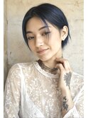 ショート×ネイビーブルー