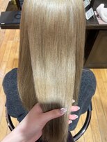 ポイントファイブバイソレイユ 小松店.5 by SOLEIL)&nbsp;ロング髪質改善ストレートイエローベージュ